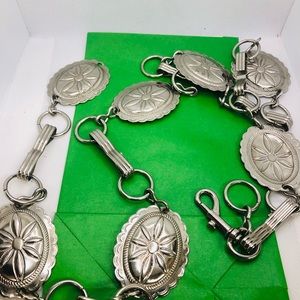 Silvertone Boho Western Chain Belt
